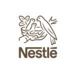 Nestle logo, a bird feeding its young in a nest