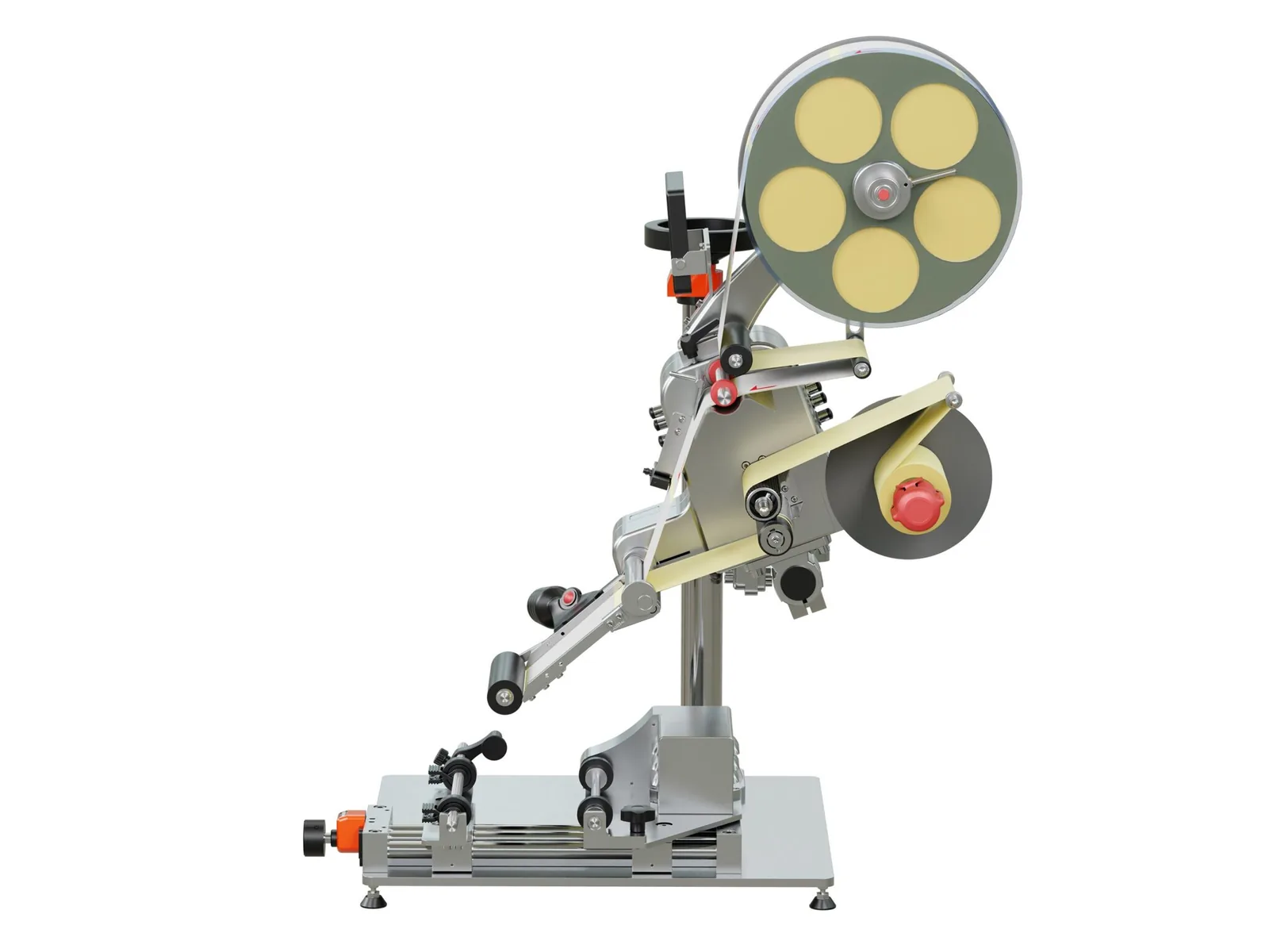 Weber Geset 141 label applicator seen from the front