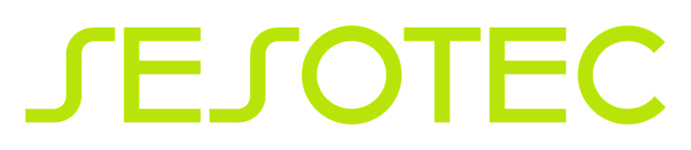 Sesotec logo in lime green